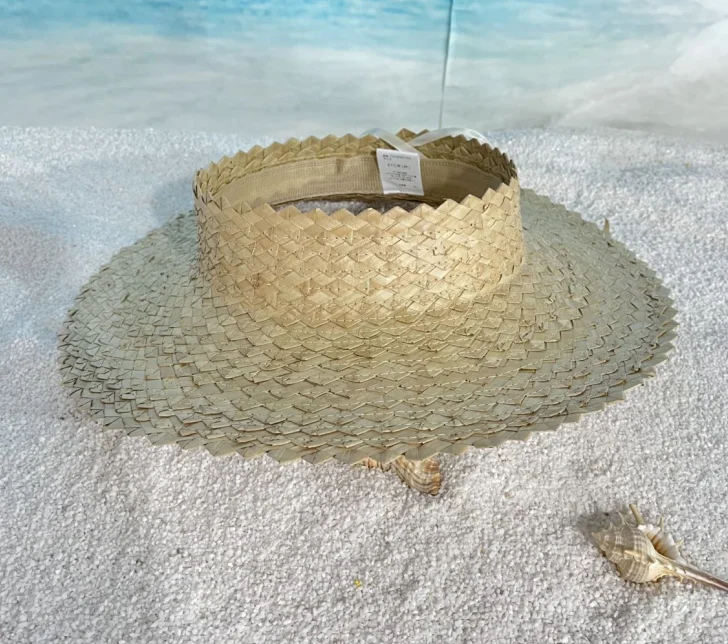 Соломенная соломенная шляпа Papale Lauhala Hawaii летняя пляжная с