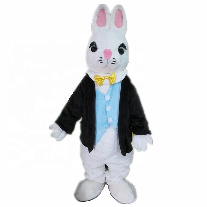 Smart Cartoon Adult Cosplay Party Look Custom Easter Rabbit Adult Mascot Costume for Sale