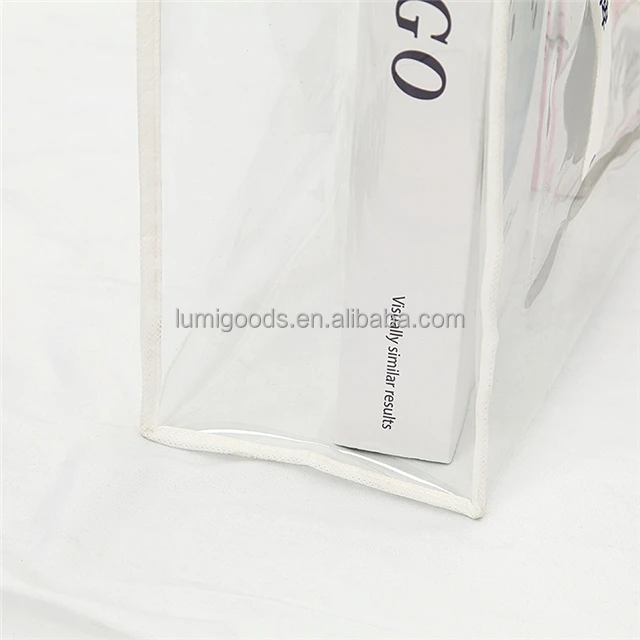 Повседневная сумка через плечо многоразовая сумка из ПВХ с логотипом на заказ