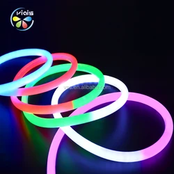 12 В постоянного тока/24 программируемая SMD круглая Мечта Цвет RGB Гибкая светодиодная неоновая