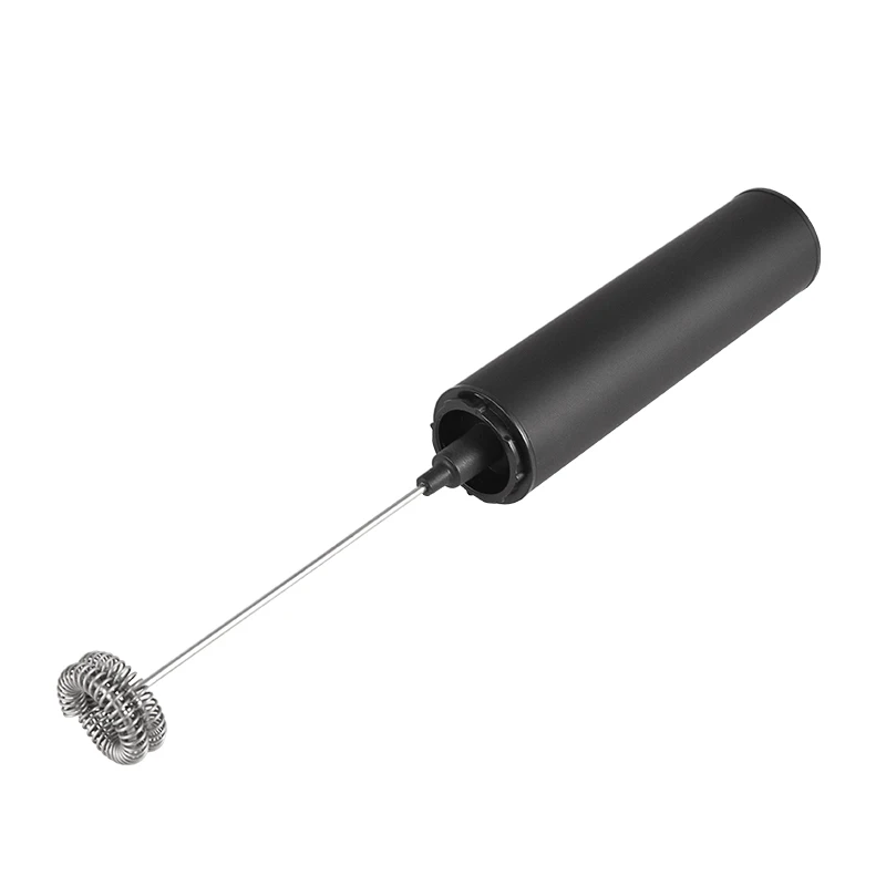 Portable Black Automatic Stainless Steel USB Rechargeable Handheld Electric Milk Frother for Coffee