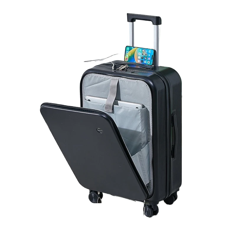 Modern 20-Inch Travel Luggage Set Unisex Spinner Wheel Carry-On with TSA Lock Made of PC & ABS