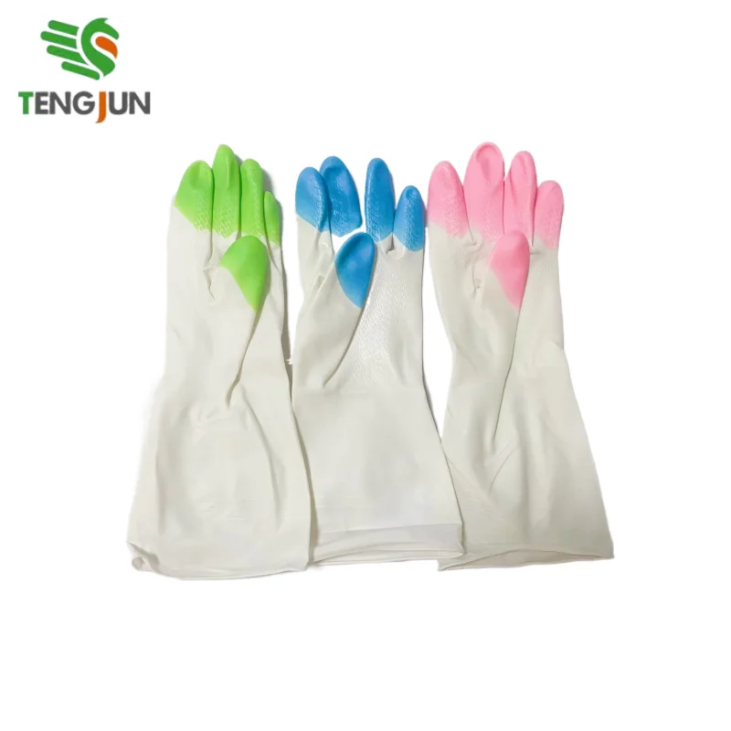 Популярные перчатки для мытья посуды из ПВХ