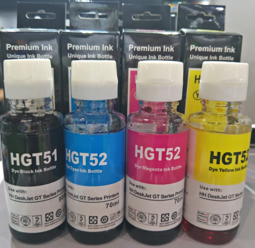 Trendvision Premium Ink GT51/52 Refill Dye Ink For HH GT5810/GT5820/GT5821/GT5822 InkTank 310-419