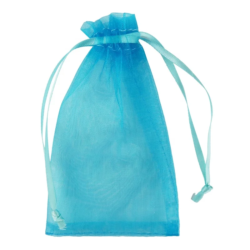 OEM Small Organza Jewelry Packaging Shopping Wholesale Nylon Mesh Drawstring Bags