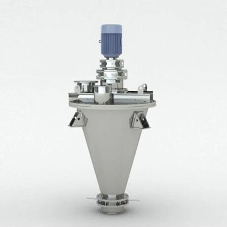 Double screw lifting baldes conical mixer/vertical ribbon blender for fertilizer laboratory powder mixer