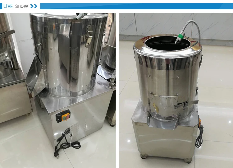 Chinese 8KG 370W Commercial Industrial Electric Automatic Small Sweet Potato Peeler Cleaning Washing And Peeling Machine