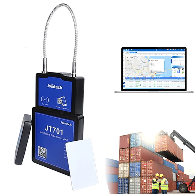 Asset Tracking Jointech JT701D Security GPS Smart Padlock Container Truck Electronic Seal GPS Tracker Wireless Cargo