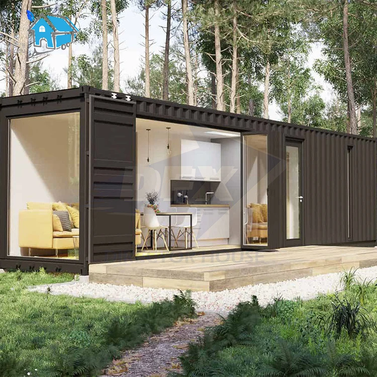 Modular house low cost prefab steel structure home shipping container bar with modern design tiny villa