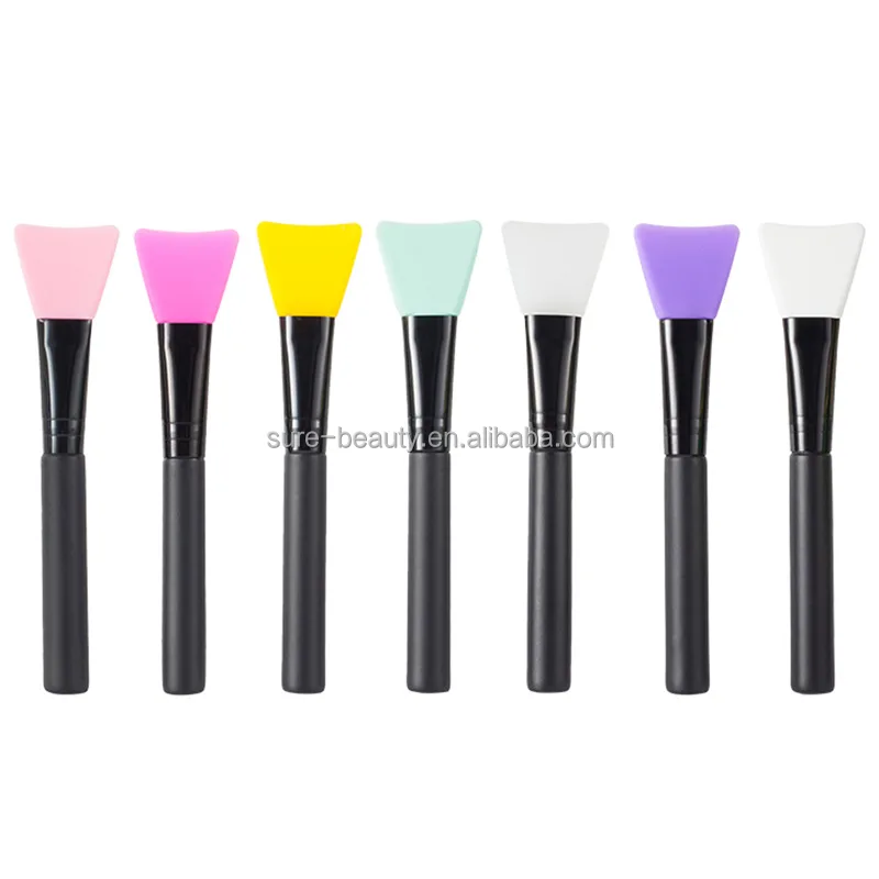 Private Label Silicone facial mask brush DIY makeup brush tool Flat head facial mask stick Silicone mask adjusting stick brush