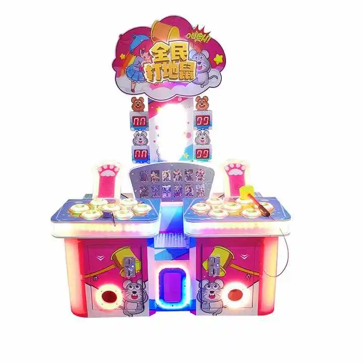 Coin-operated Mole Fighting arcade game 2 players arcade hammer fighting game