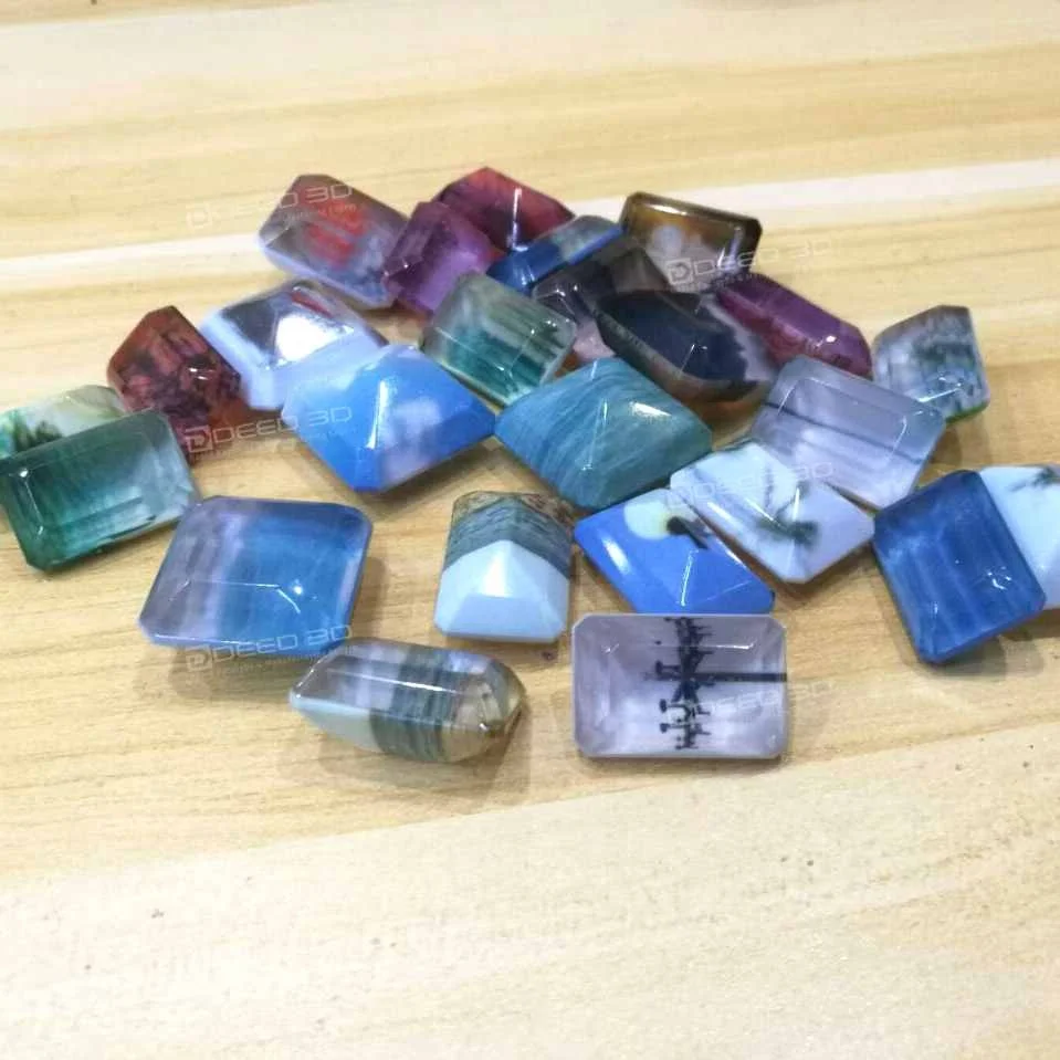 DEED3D factory high precision smooth surface full color transparent resin crafts 3d printing service with small batch production