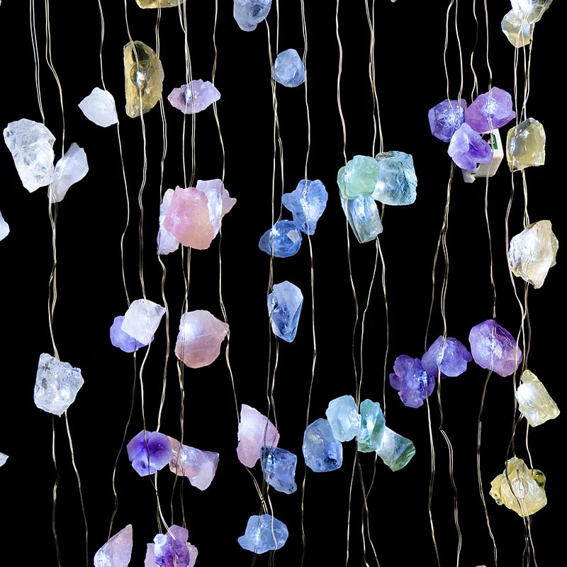 Wholesale Customization Light Natural Crystal Healings Raw Stone Lamp for Party Decorate