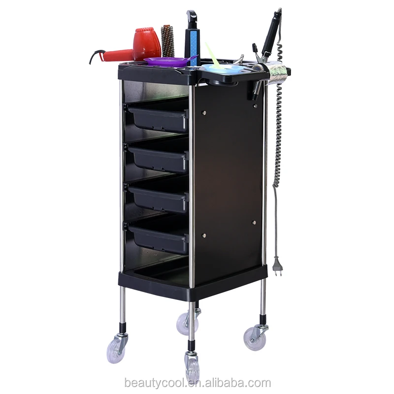 2024 new Manufacturer supply beauty salon equipment barber shop hairdressing salon trolley with wheels