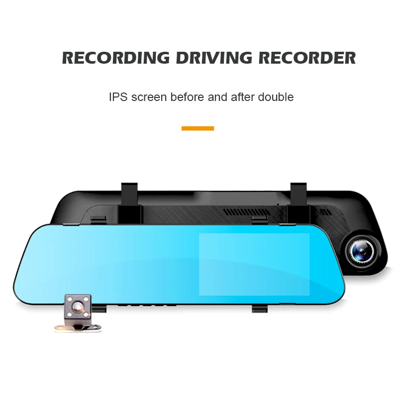 Высококачественный двойной видеорегистратор DVR 1080P dvr 3 5 дюймовый IPS Черный Ящик заднего вида зеркальный регистратор автомобильная камера
