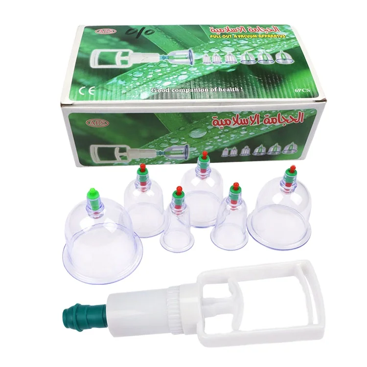 Cheap Medical Home Use Abs Material cupping set and cupping Therapy Vacuum Suction Cupping Device