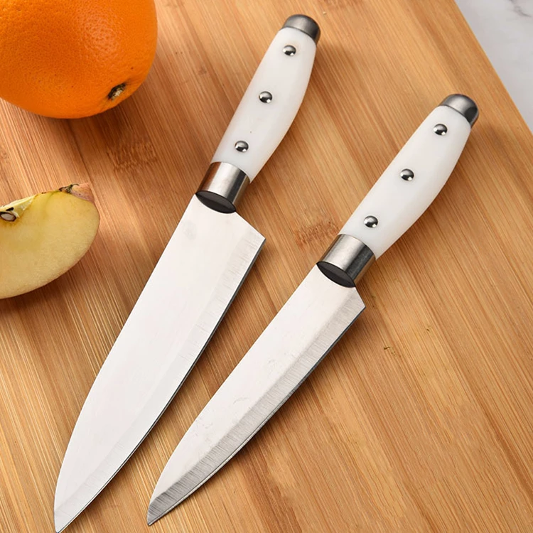 5 Inch Carbon Stainless Steel Chef Knife Set Modern Design Kitchen Knife PP Handle Slicing  Use