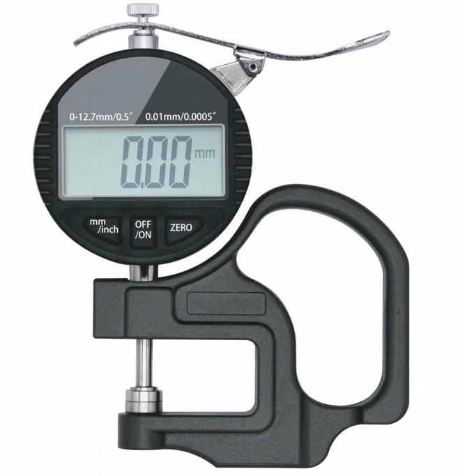 M 0-12.7mm Electronic Digital Thickness Meter Gauge for Paper Film Leather Thickness Measuring Tool
