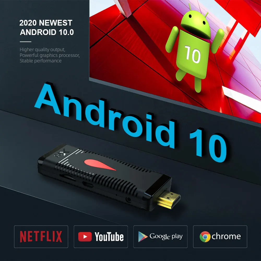 X96 S400 Stick Android 10.0  2GB/16GB 2.4 WiFi Set Top Box fire stick Allwinner h313 media player x96s400 fire stick