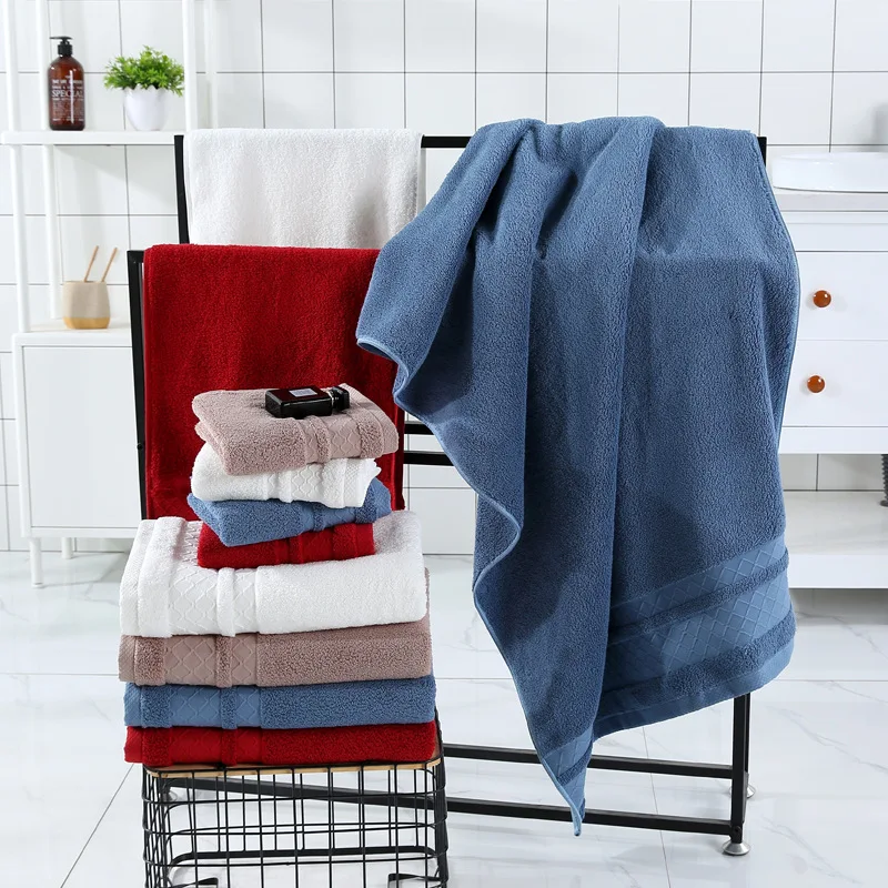 Wholesale Bath Towel Set 100% Egyptian Cotton Luxury Plain Bath Towel