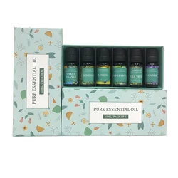 Free Sample Private Label 100% Natural Pure Organic Essential Oil Gift Set Tea Tree Lavender Massage Aromatherapy Essential Oil