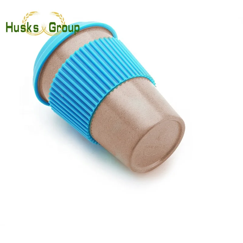 12oz Biodegradable Rice Husk Reusable Coffee Cup