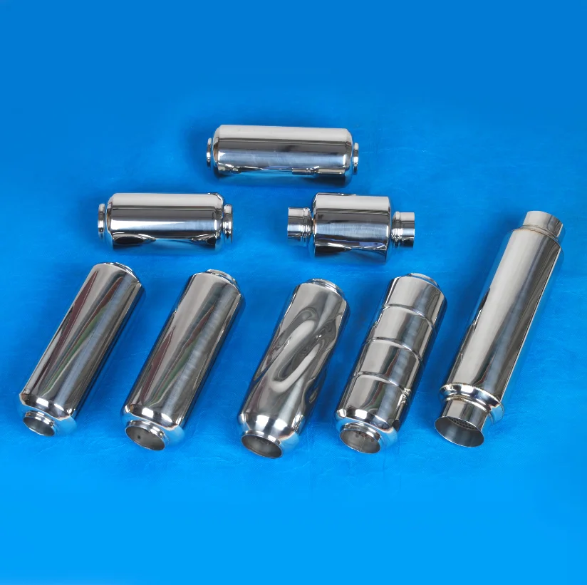 Pickup dirt bike modified stainless steel 114mm vortex mid-section exhaust system muffler exhaust pipe