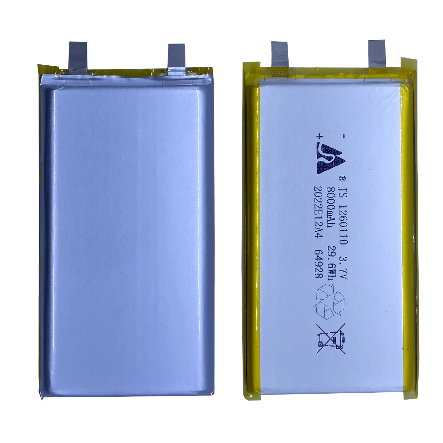 Free add logo 3.7V 1260110 9000mAh 8000mAh li ion lipo battery 3.7 volt 10ah lithium ion polymer battery for power bank