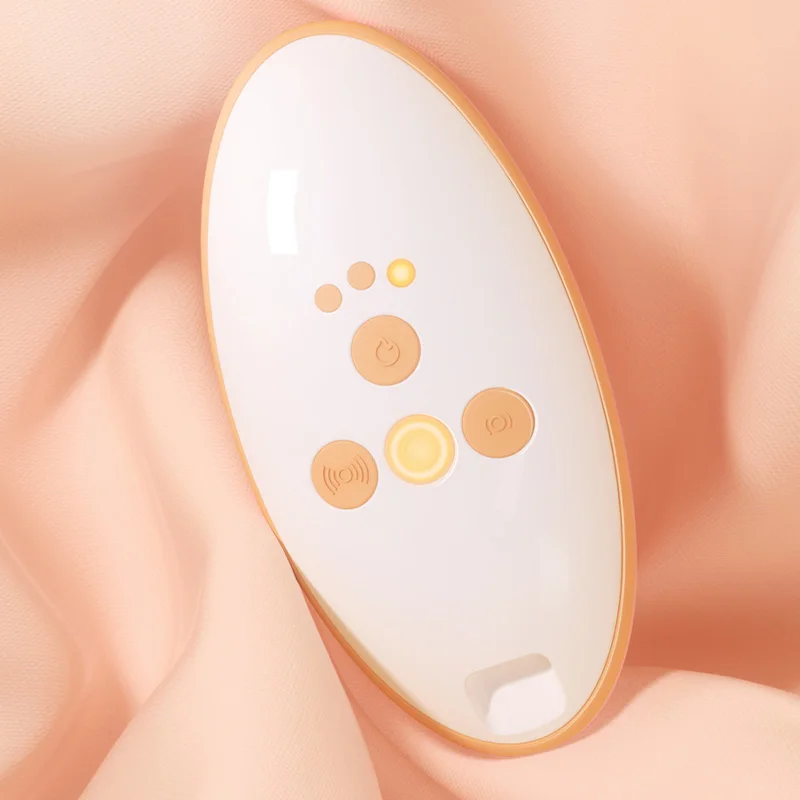 Best Multi-Function Small USB Charging Hot Heating 9Th Gear Vibrator Popular 2-In-1 Waterproof Breast Lactation Massager