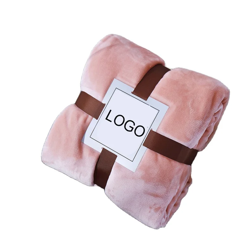 BSCI CVS Wholesale high quality cozy custom Solid Color Fuzzy Fluffy Warm polyester Plush baby flannel fleece blanket throw