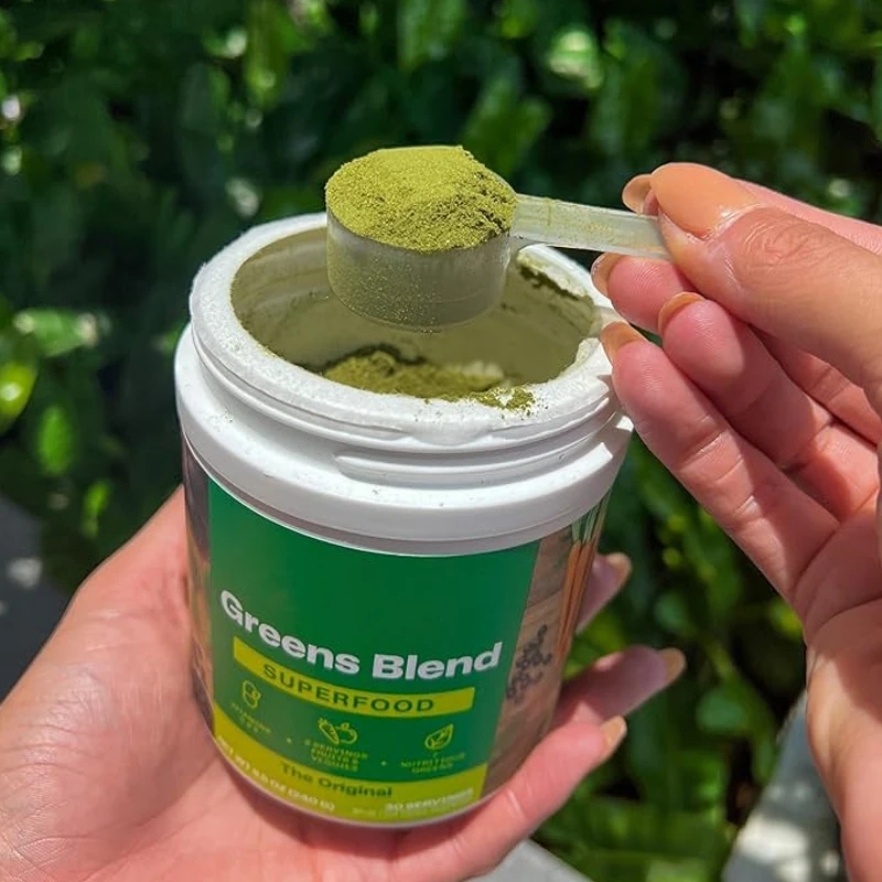 Organic Super Greens Powder Superfood Coconut Powder for Healthy Green Juice Keto Friendly