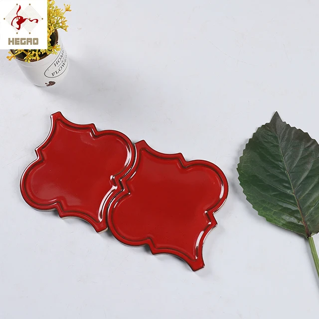 Конкурентоспособная цена мозаичная плитка красного цвета с 3d рисунком 173*150 мм китайская керамическая настенная для ванной и кухни