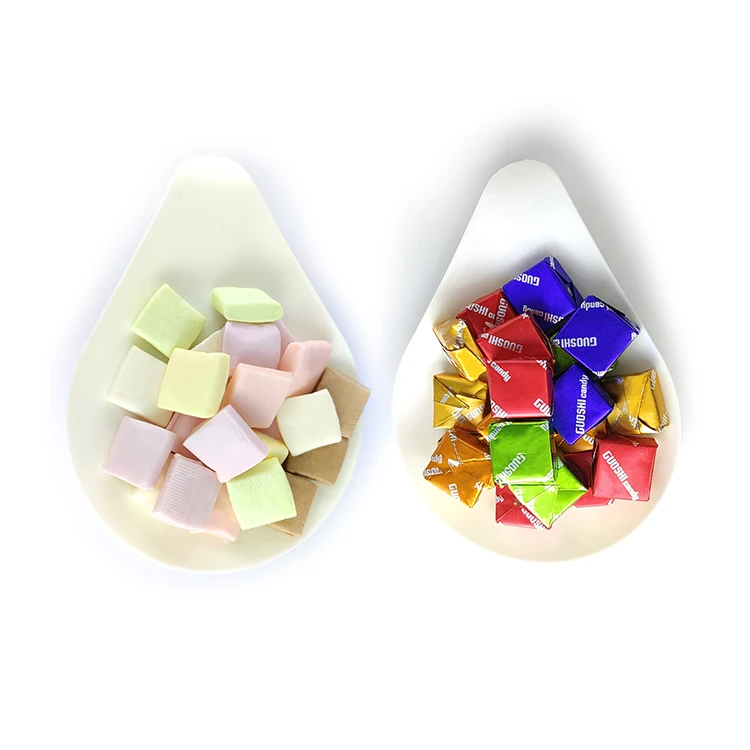 Factory Direct Price Fruity Gummy Fudges Chocolate Strawberry Yogurt Flavors Confectionery Chewy Milk Candies