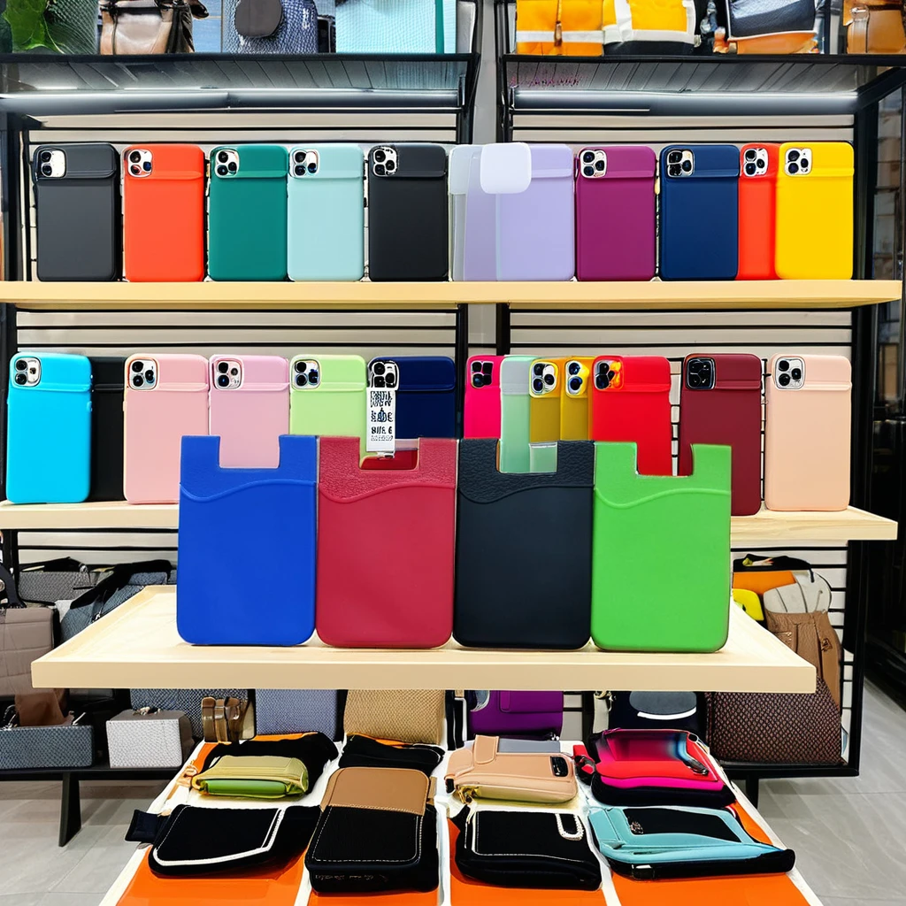 Hot Sales Custom Silicone Phone Wallet Single Pocket Mobile Phone & Credit Card Holder for Automotive & Insurance Welcome Gift