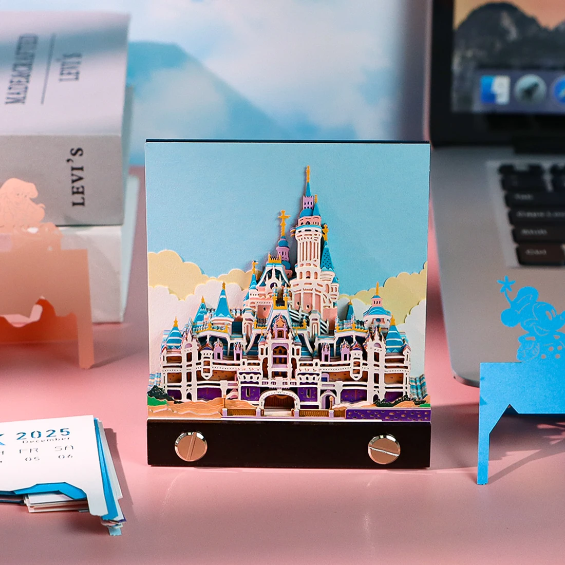 Kawaii Stationery Gift Set For School 3D Memo Pad Custom Calendar 2025 Note Pads Hary Potter Castle Panda Sticky Note Gift Items