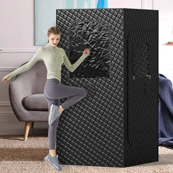 Portable Steam Sauna Full Body 1000w 2.6l Full Size Home Spa Tent for Relaxation Therapy 1 Person Portable Sauna Tent