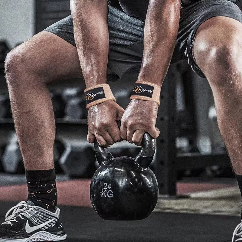 Weightlifting leather belt strength lift cowhide belt weightlifting straps power lifting strap