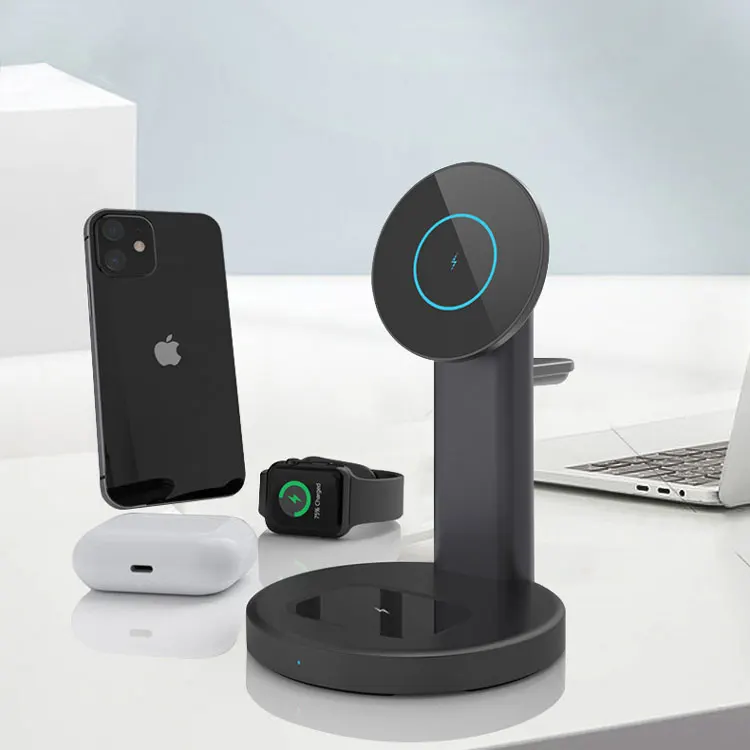 Best Price 3 In 1 Charging Station Qi Magnetic QI Fast Wireless