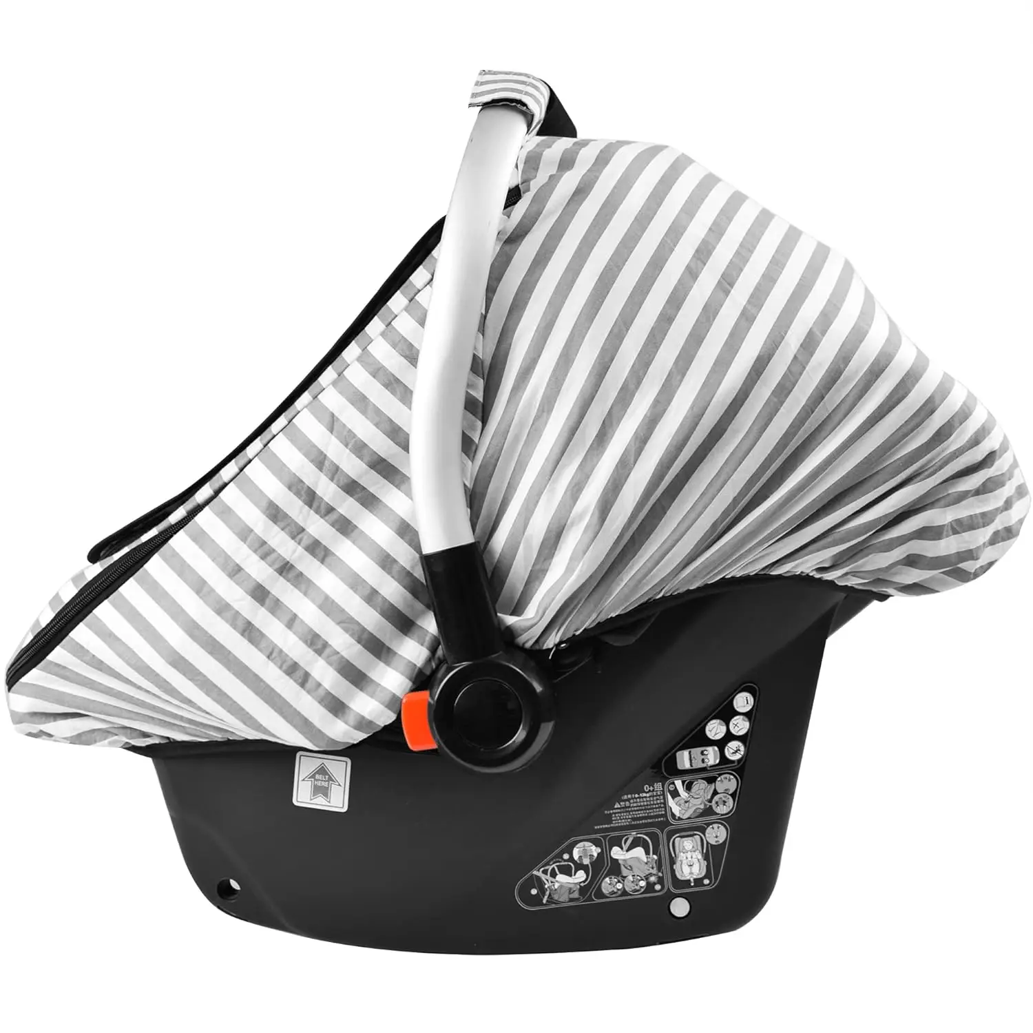 Car Seat Covers for Babies,Baby Car Seat Cover & Breathable Mesh Window,Infant Carseat Cover Windproof