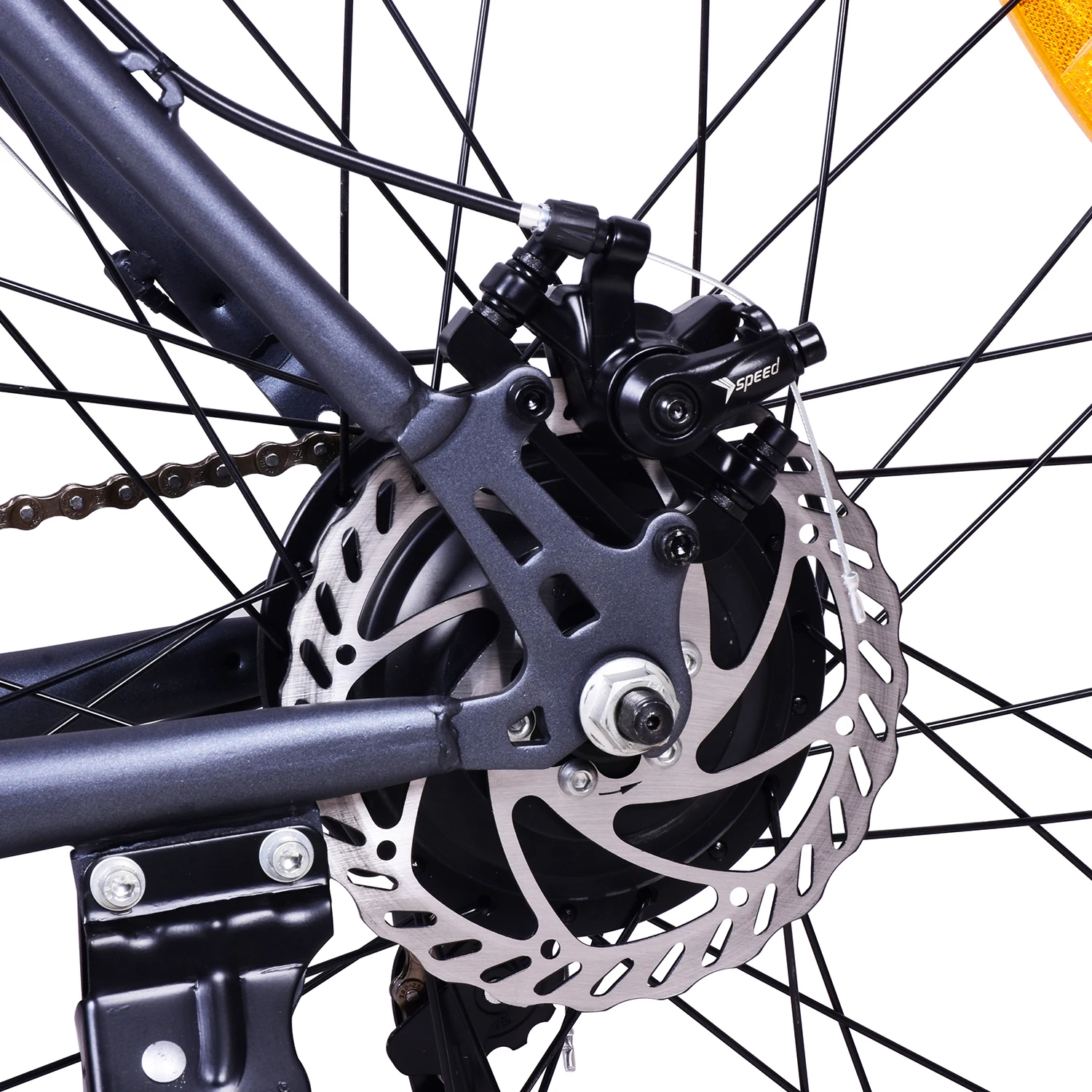 Speed sensor mountain off-road 4.0 fat tire beach electric bicycle 26 inch hard fork power assisted lithium tram