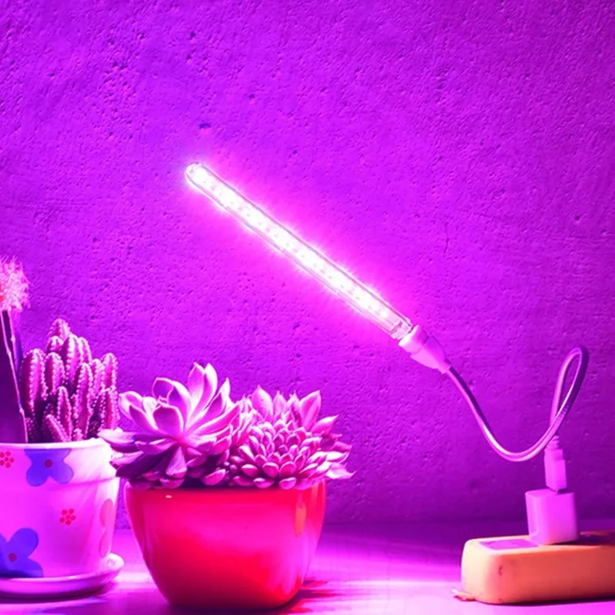 LED Full Spectrum Plant Lamp USB Grow Light Flexible LED Growth Light Phyto Lamp Flower Seedling Hydroponic Lighting