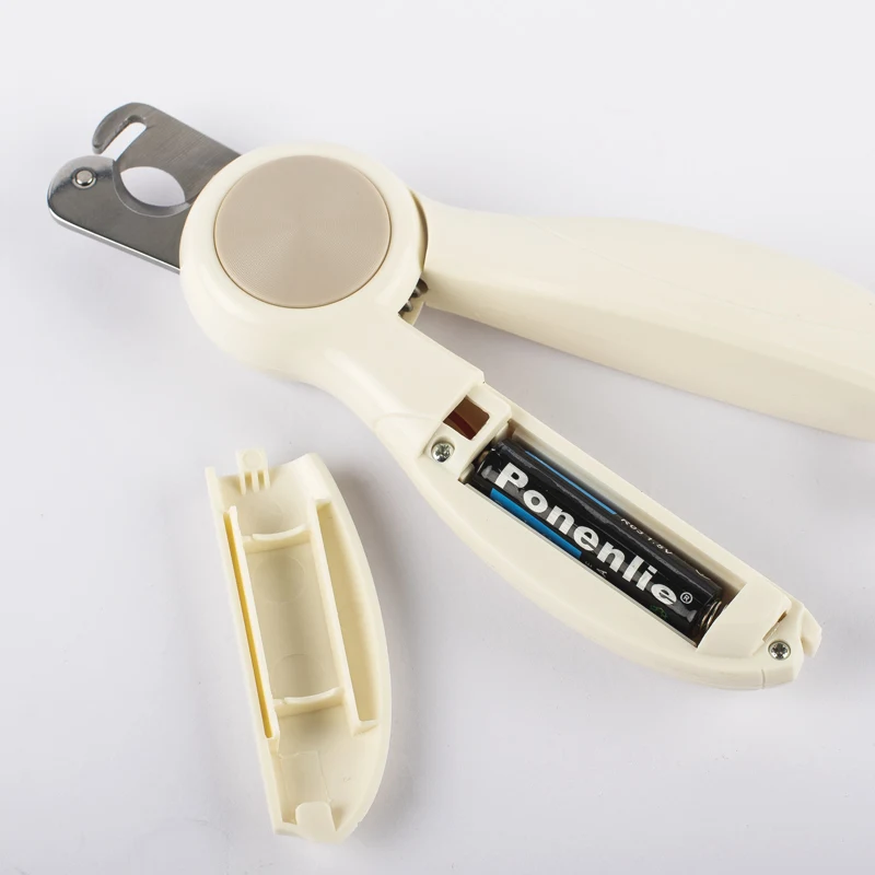 Cat & Dog Nail Clippers with LED Light, Cat Trimmer with Hidden Nail File to Avoid Over-Cutting