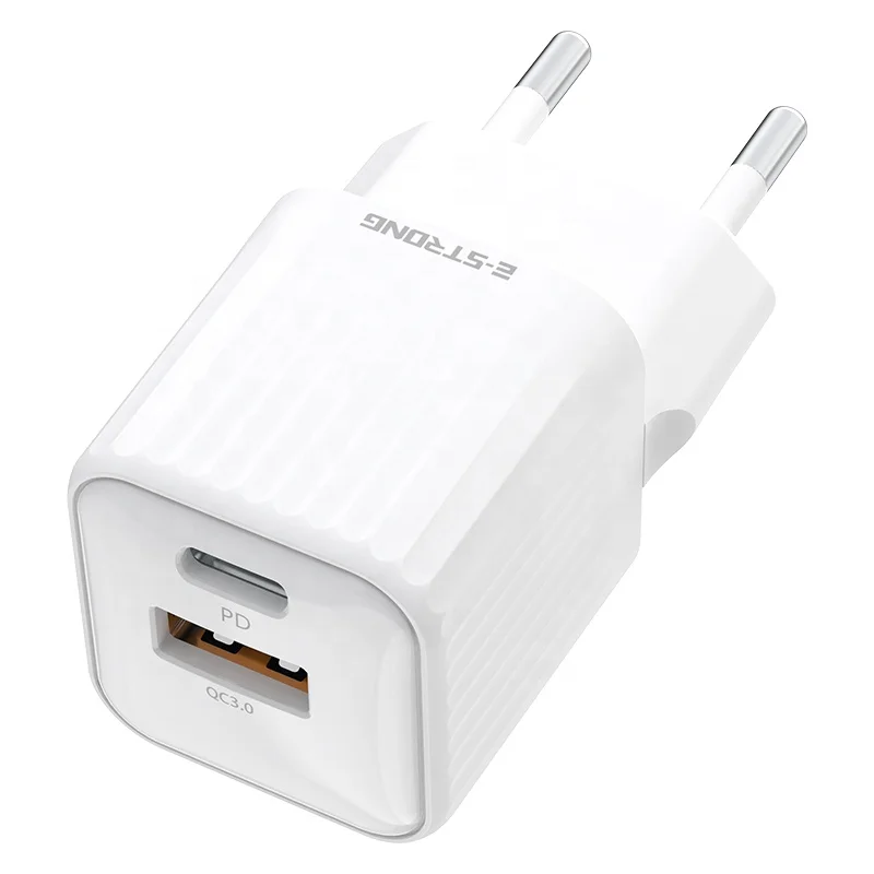 USB C Charger Block 20W High Power Dual Port Fast Charger Mini Size PD Adapter