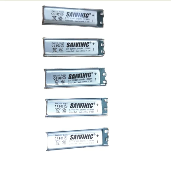 
li-polymer battery cell P5014447 280mAh 290mAh c rate 10C factory on sale for consumer electronics E-cigarette 