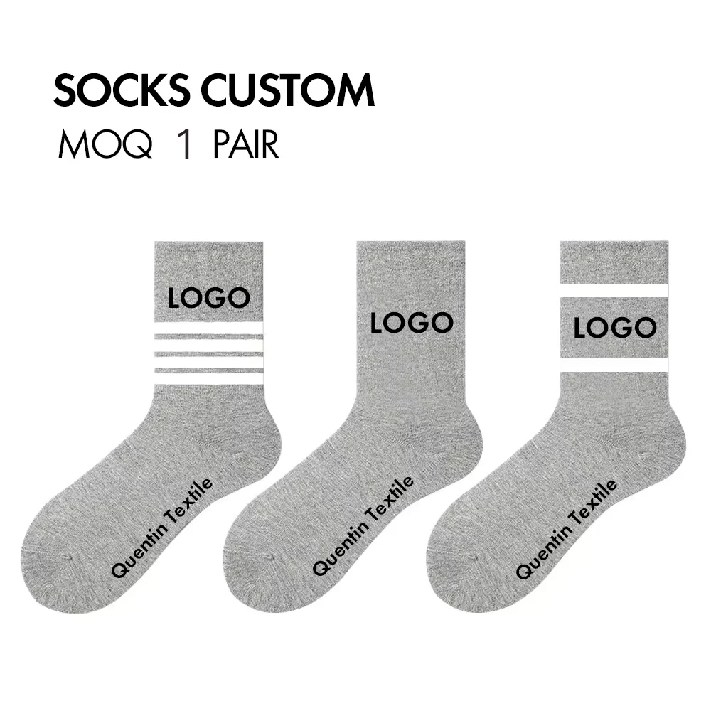 Quentin high quality custom running team skate cushioned unisex socks custom mens cotton crew sports socks