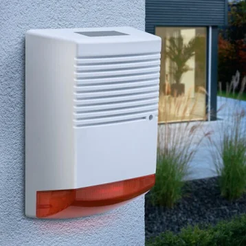 Solar Dummy Fake Alert Decoy Burglar Alarm Bell Boxes Dummy Alarm Siren with Flashing Light