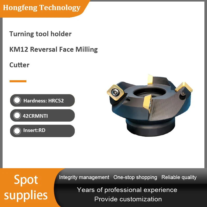 KM invert Face Mill cutter End Carbide Inserts  indexable mill cutters Carbide inserts turning tools