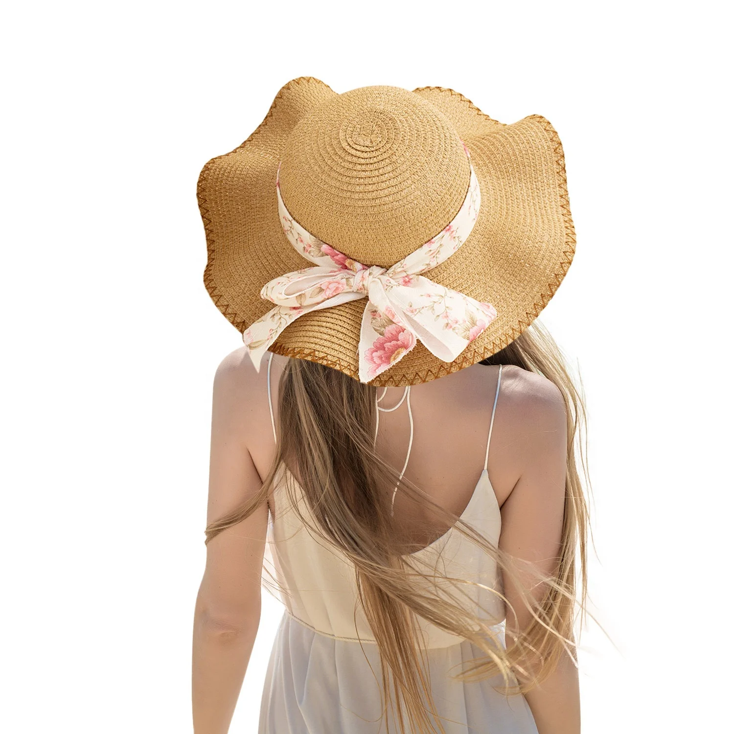 Wholesale Beach Fisherman Hat Sunhat Straw Hat For Women
