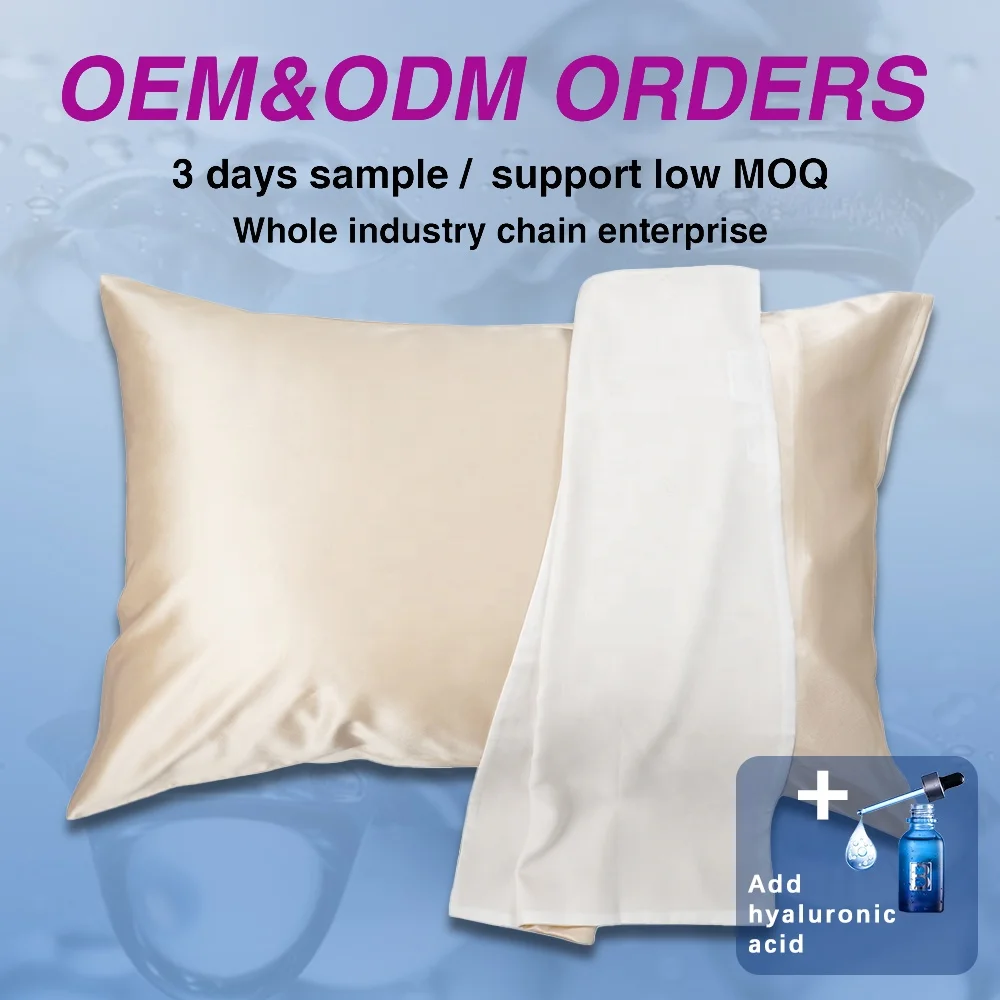 Silk Pillowcase 100% Mulberry Silk With Hyaluronic Acid And Linen For Women Sleeping