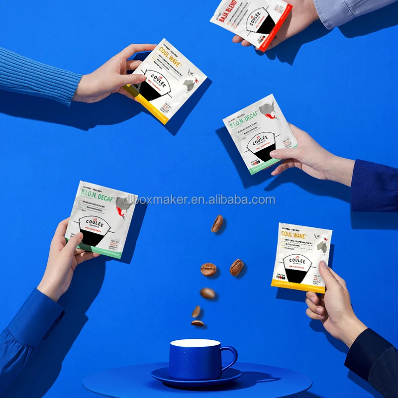 Custom Coffee Bean Packaging Pouch Valve Plastic Side Gusset Packages Zipper Aluminum Packing Stand Up Bag Printed Eco Friendly